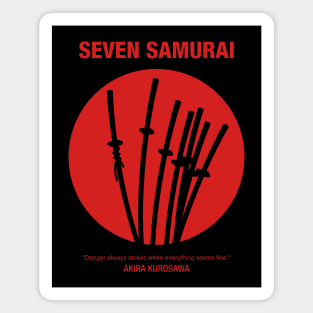 Mod.3 Seven Samurai Japanese Magnet